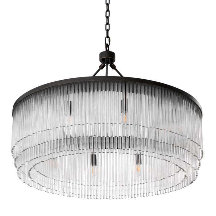 Chandelier Hector L bronze highlight finish