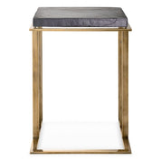 Side Table Crescent vintage brass finish