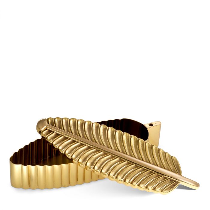 Caja La Plume latón pulido