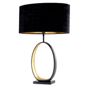Table Lamp Saturnia gunmetal finish incl shade