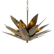 Chandelier Varano vintage brass finish