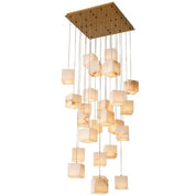 Chandelier Duboce antique brass finish