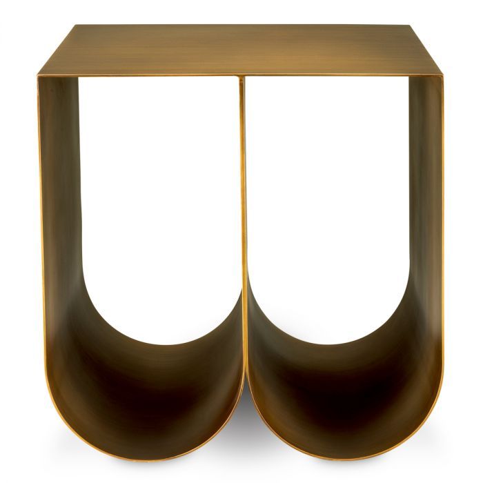 Side Table Rafaello brushed brass finish