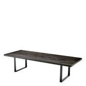 Dining Table Melchior charcoal oak veneer 300 cm