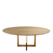 Dining Table Melchior oval washed oak veneer