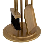 Fire Tools set Lara vintage brass finish
