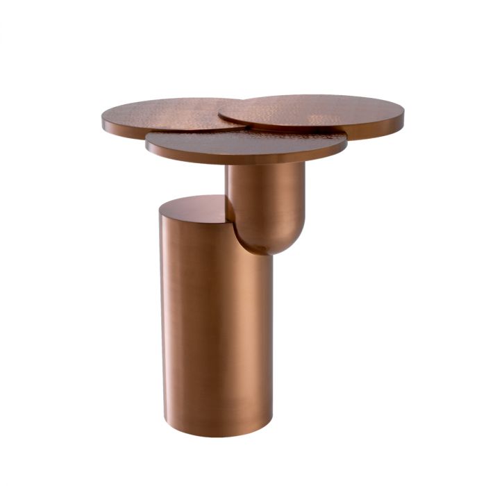 Side Table Armstrong brushed copper finish