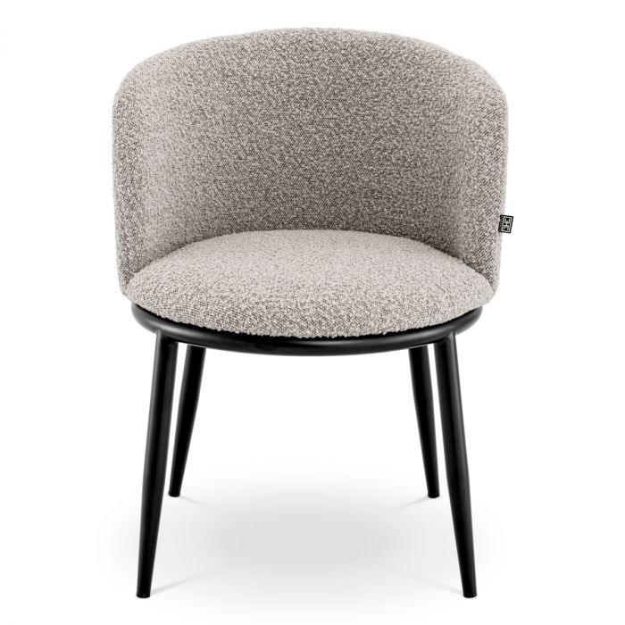 Dining Chair Filmore bouclé grey set of 2