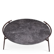 Coffee Table Arca grey marble bronze finish