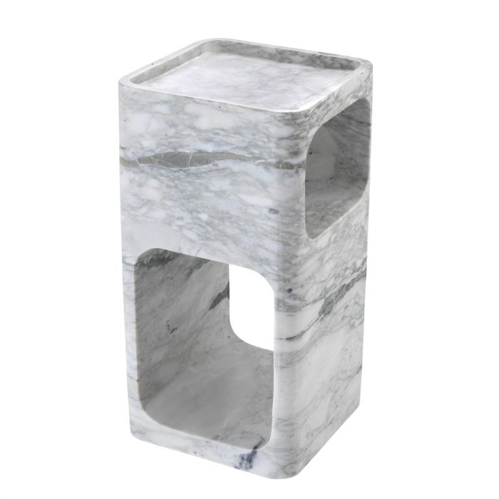 Side Table Adler white marble