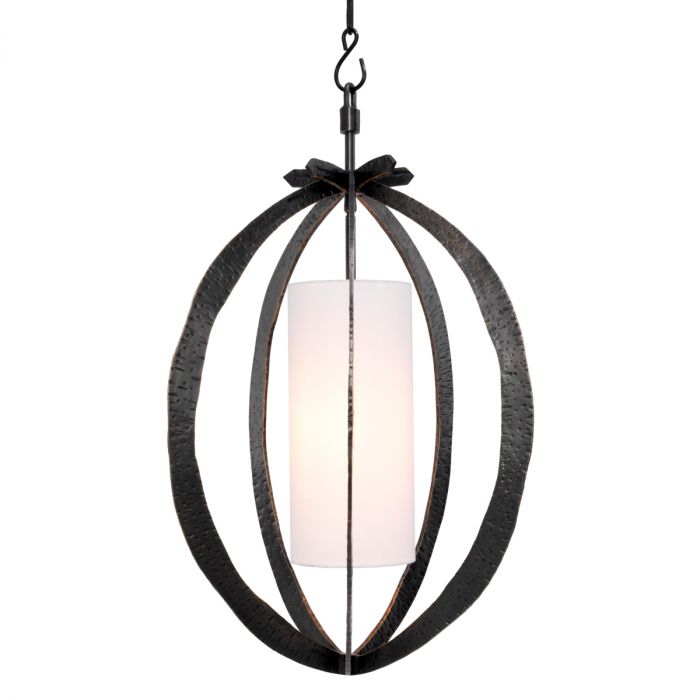 Chandelier Luciano hammered bronze highlight