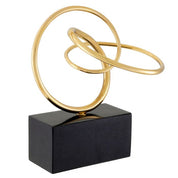 Object Frank polished brass granite base