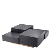 Coffee Table Nerone charcoal grey oak veneer