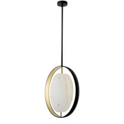 Chandelier Trissoni gunmetal finish gold finish