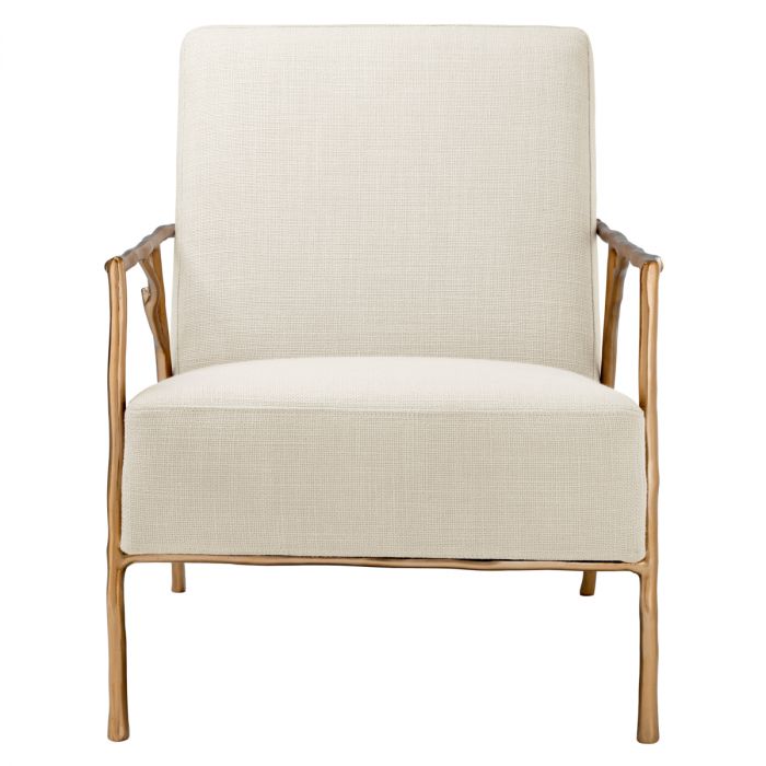 Silla Antico acabado oro panamá natural