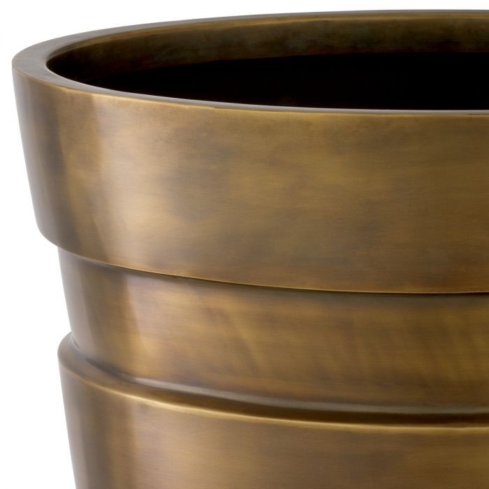 Planter Apex vintage brass finish