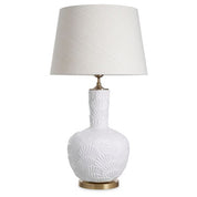 Table Lamp Andorra off-white ceramic incl shade