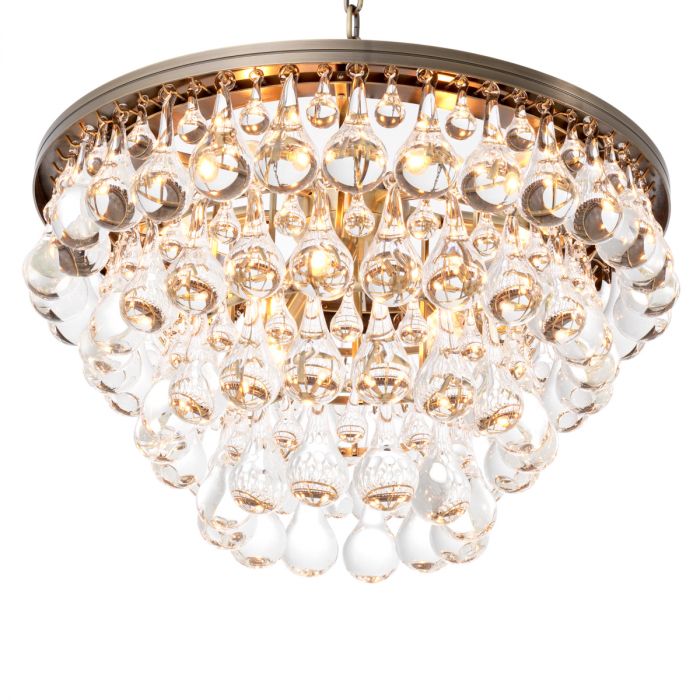 Chandelier Bolzano light brushed brass finish