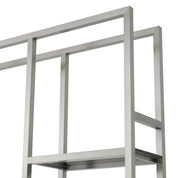 Gabinete Corrado I acabado acero cepillado