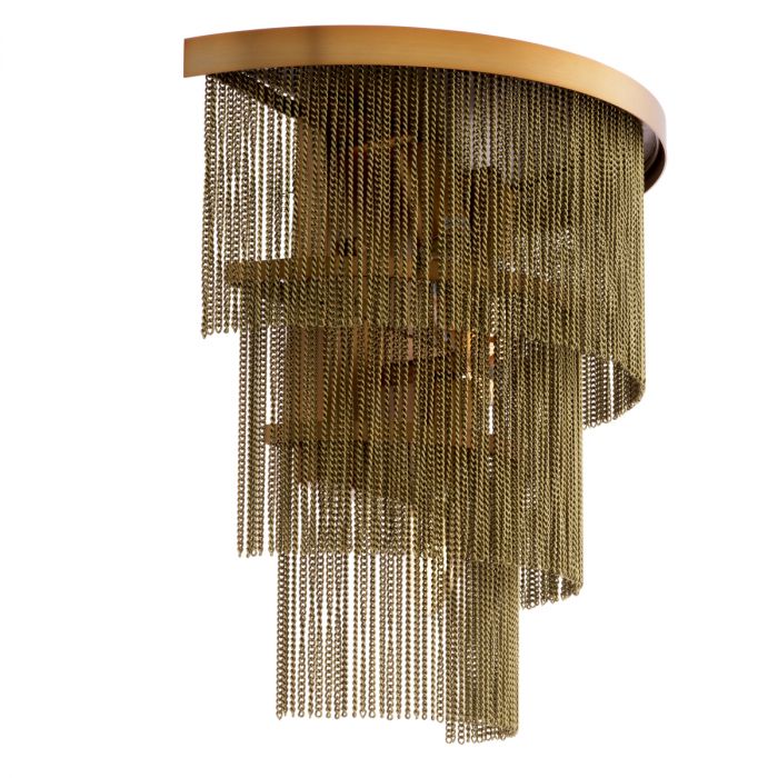 Wall Lamp Tissot antique brass finish