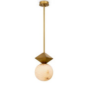 Pendant Elko antique brass finish