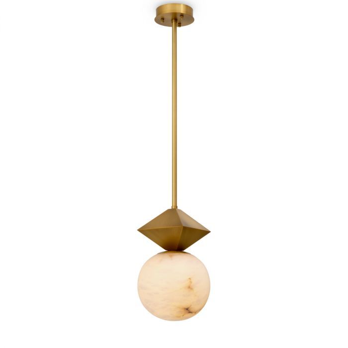 Pendant Elko antique brass finish