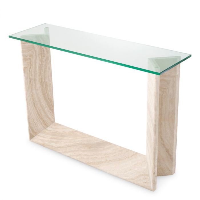 Mesa consola Fortuna travertino
