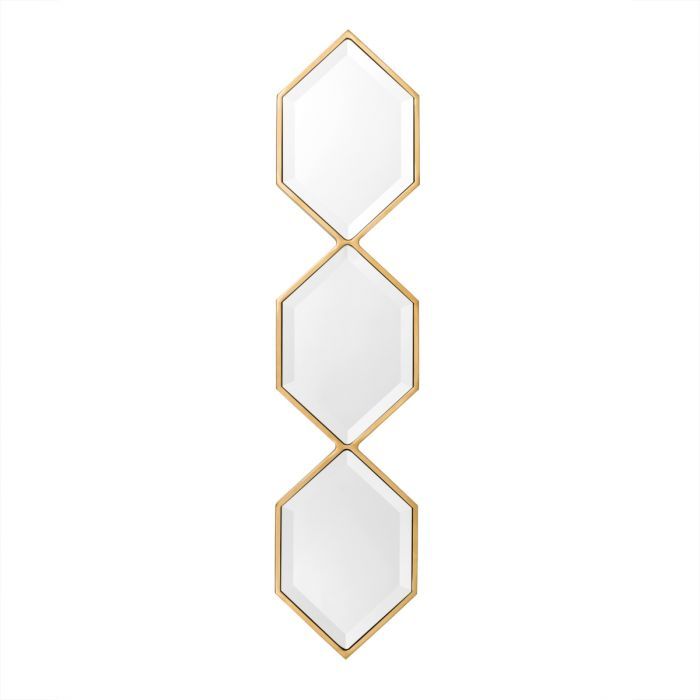 Mirror Saronno gold finish
