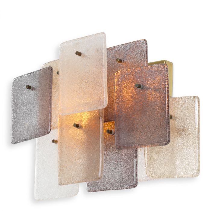 Wall Lamp Toro vintage brass finish