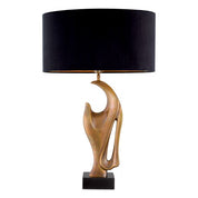 Table Lamp Brunetti vintage brass finish incl shade