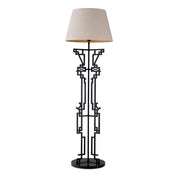 Floor Lamp Thomas matte black finish incl shade
