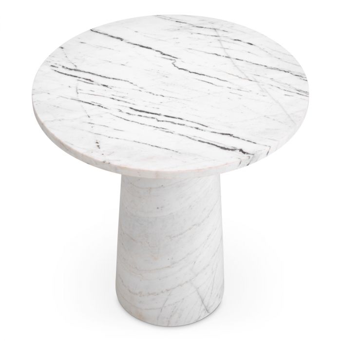 Side Table Terry white marble