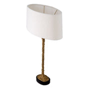 Table Lamp Miko vintage brass finish incl shade
