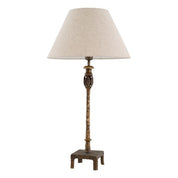 Table Lamp Santoro vintage brass finish incl shade