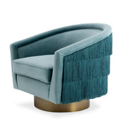 Swivel Chair Le Vante savona blue velvet