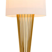 Floor Lamp Holmes gold finish incl shade