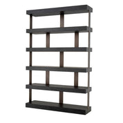 Cabinet Dalmar charcoal grey oak veneer