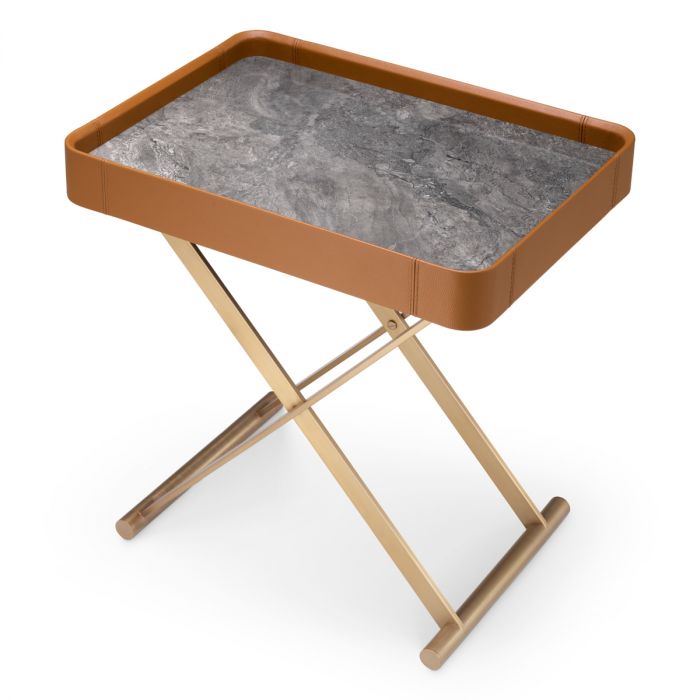Butler Tray Monarch brown leather