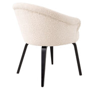 Silla de Comedor Moretti bouclé crema