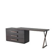 Desk Sanderson mocha straight oak veneer