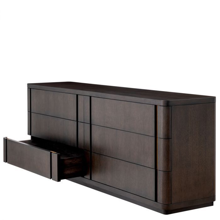 Drawer Dresser Modesto L mocha oak veneer