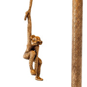 Table Lamp Jungle vintage brass finish incl shade