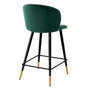 Counter Stool Volante roche dark green velvet