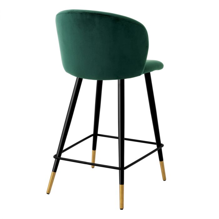 Counter Stool Volante roche dark green velvet