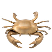 Object Crab vintage brass finish