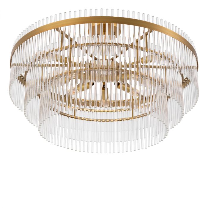 Ceiling Lamp East antique brass finish