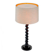 Table Lamp Massimo piano black finish incl shade