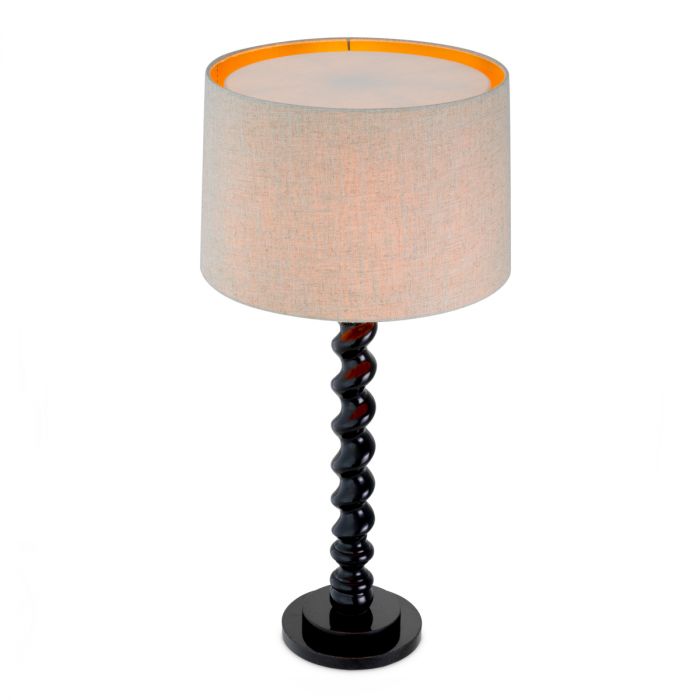 Table Lamp Massimo piano black finish incl shade