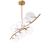 Chandelier Spezia antique brass finish