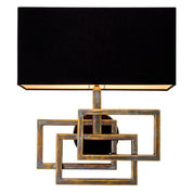 Wall Lamp Windolf vintage brass finish incl shade